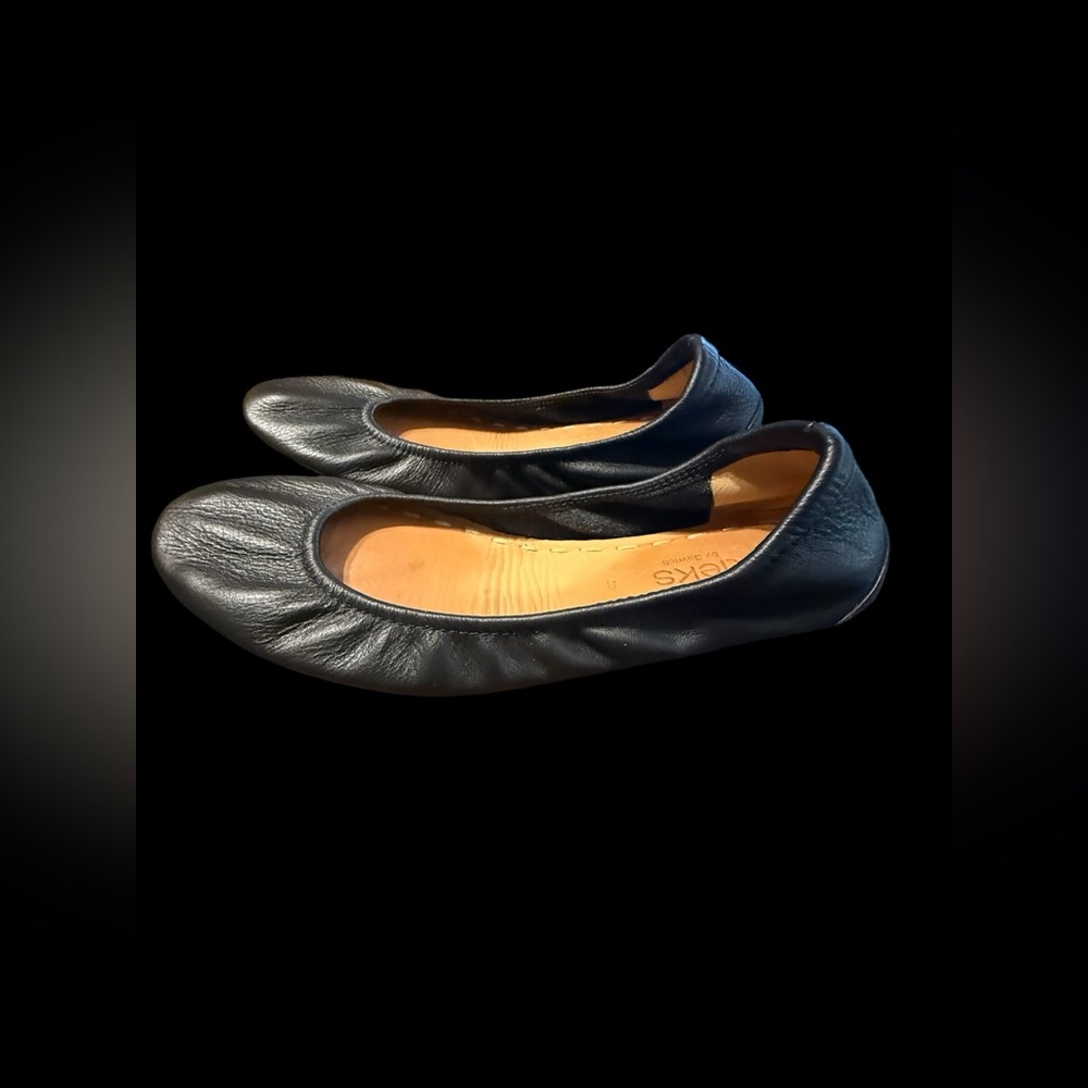 Tieks by Gavrieli Black Leather Ballet Flats - Picture 2 of 3